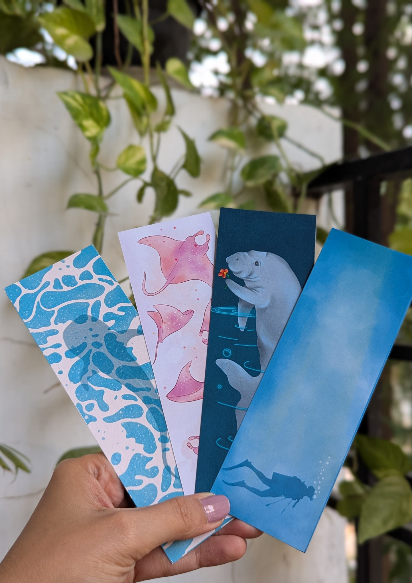 Ocean Bookmarks Set of 4
