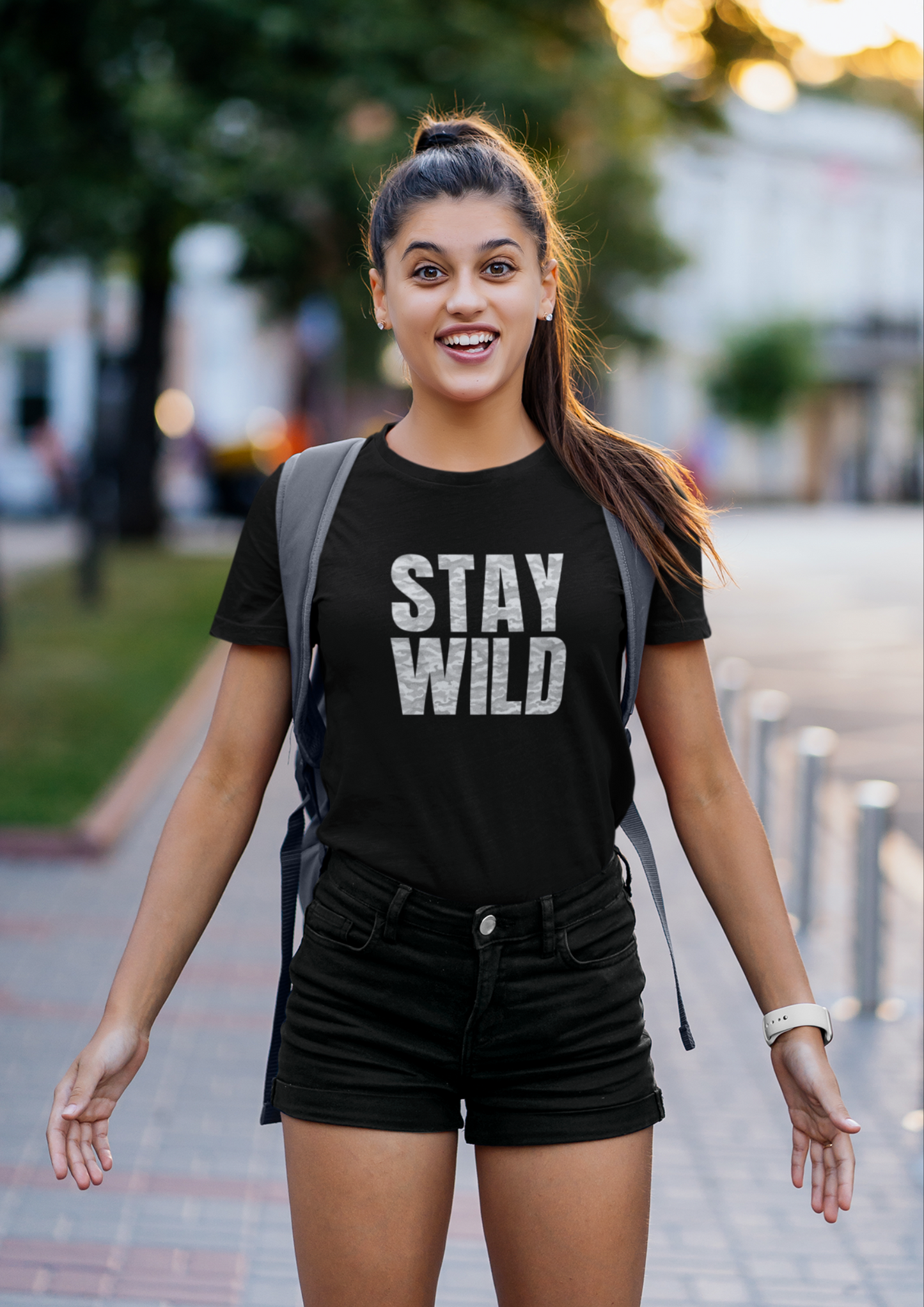 Stay Wild - Grey Camo