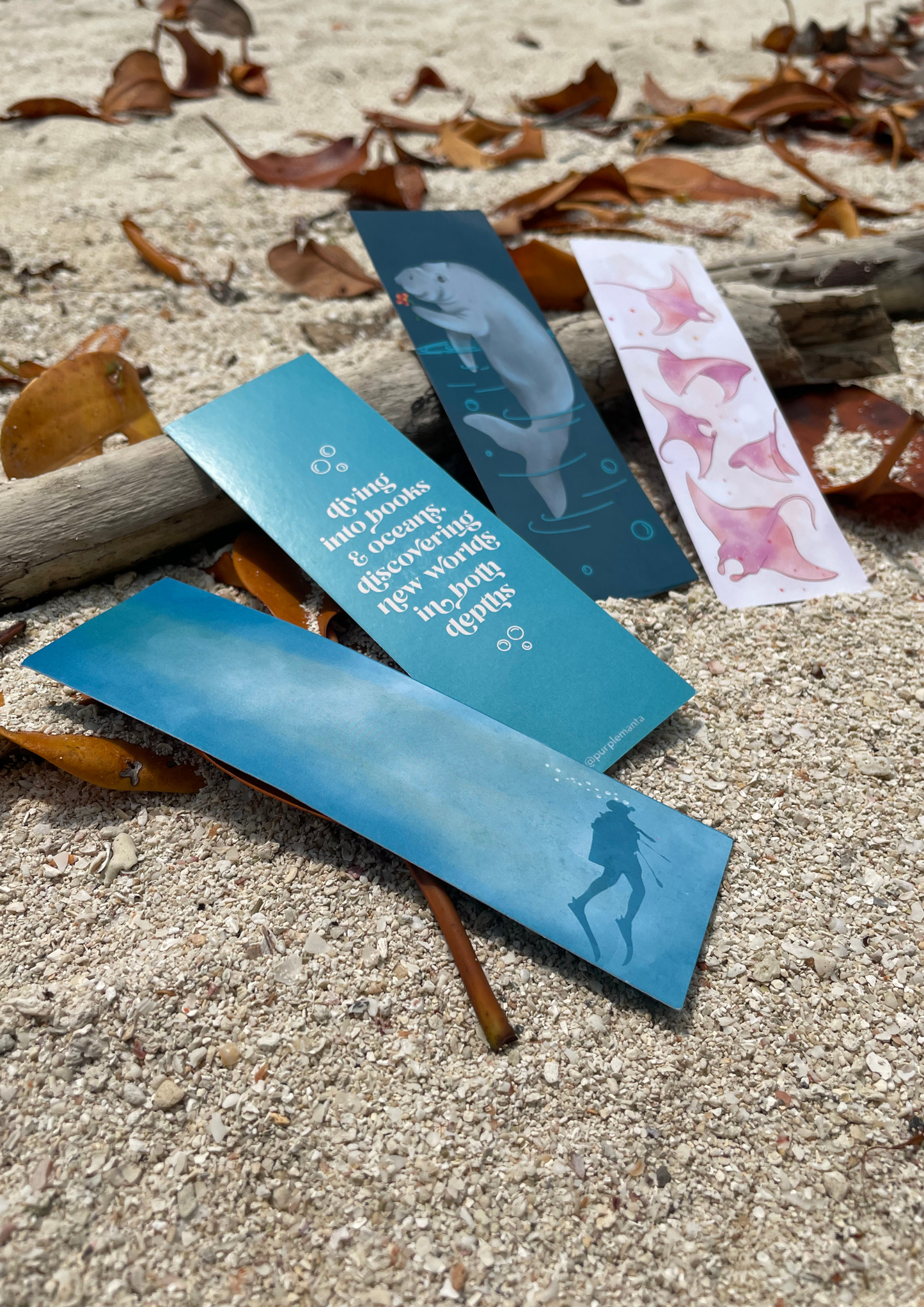 Ocean Bookmarks Set of 4