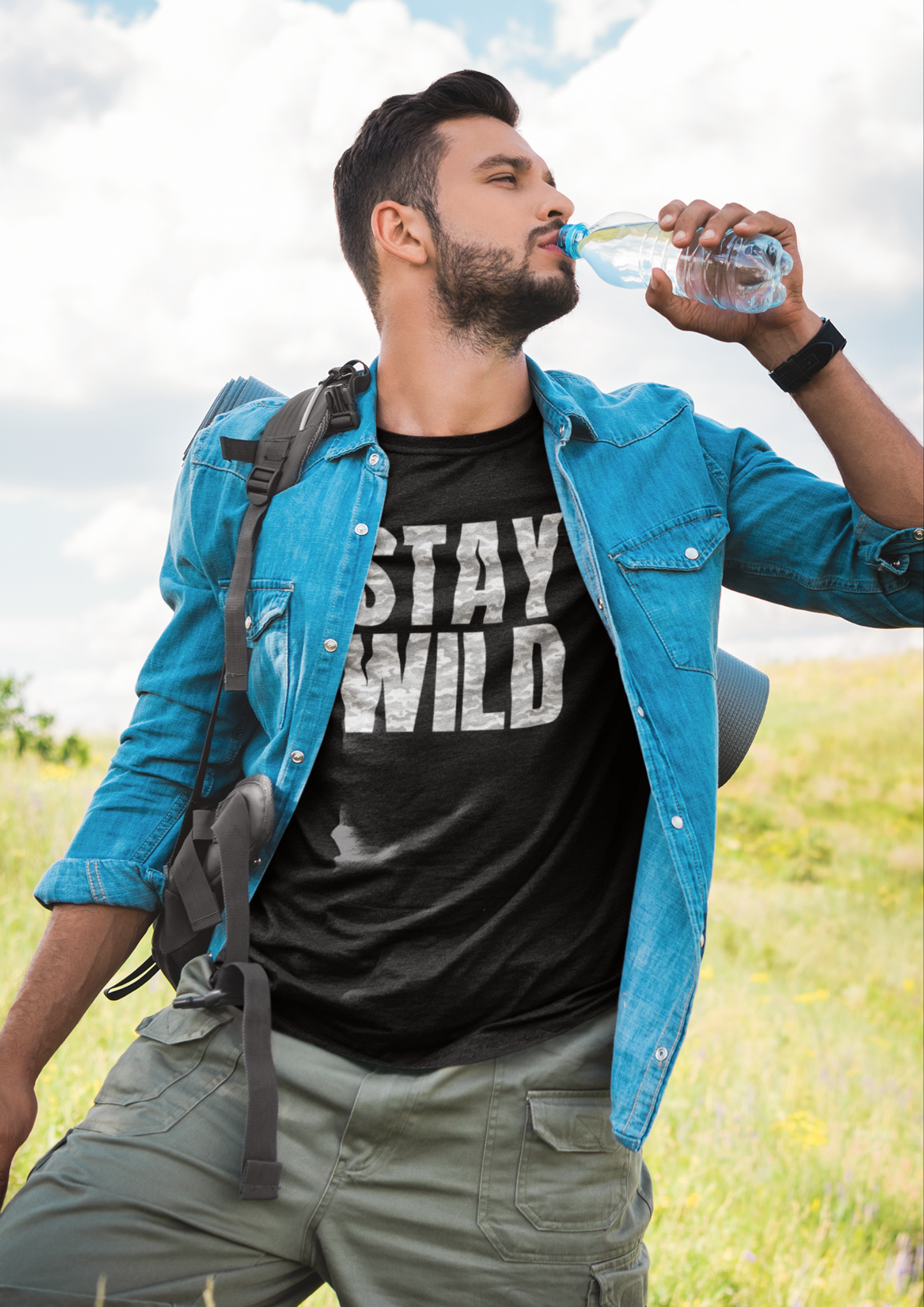 Stay Wild - Grey Camo