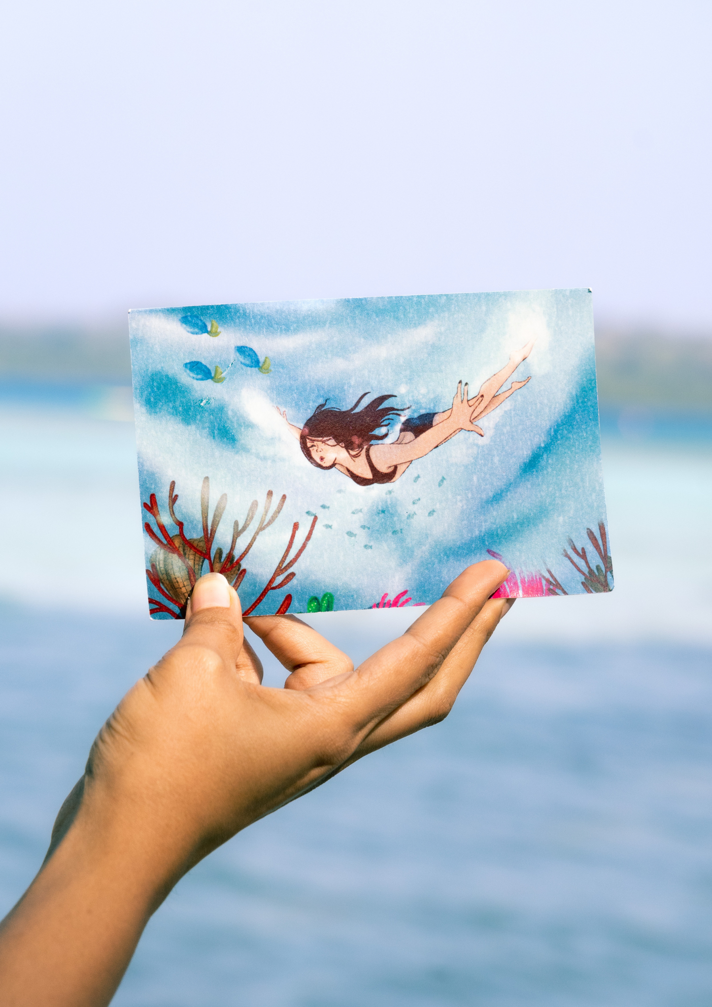 Free Dive Postcard