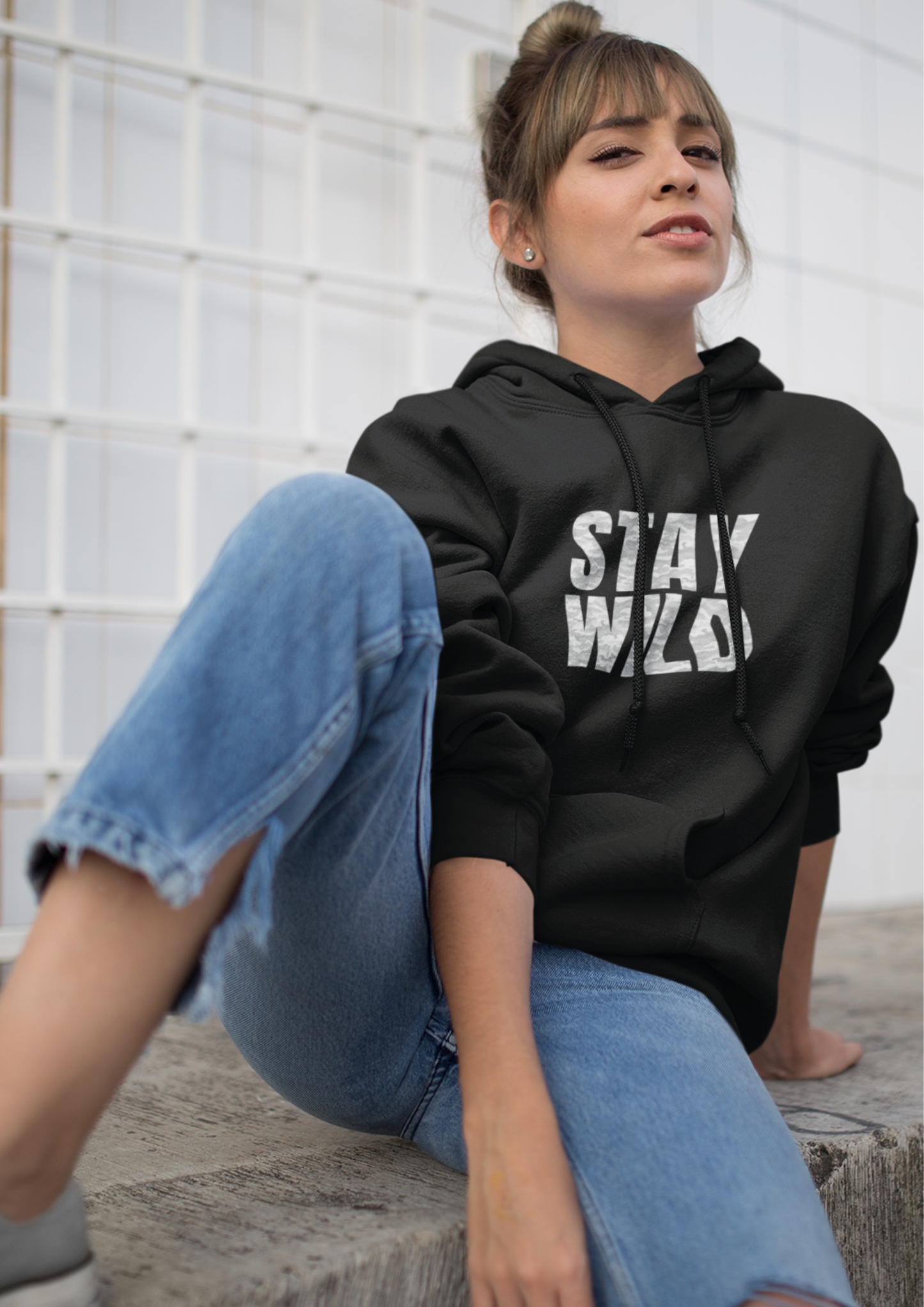 Stay Wild - Grey Camo
