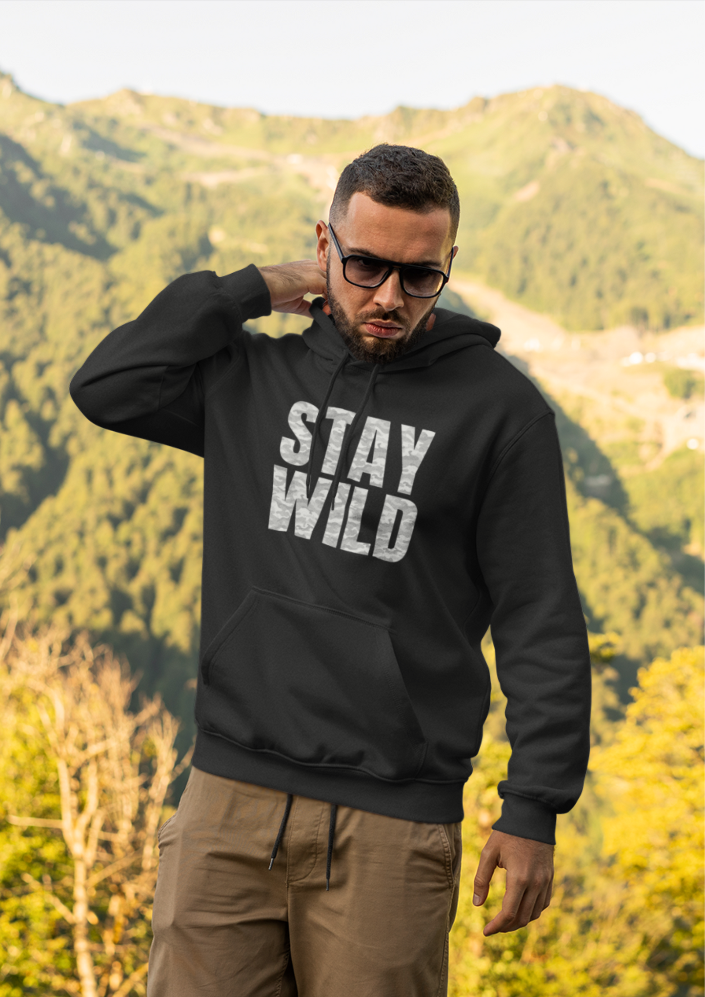 Stay Wild - Grey Camo