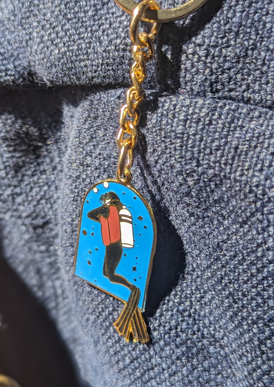 Scuba Diver Keychain