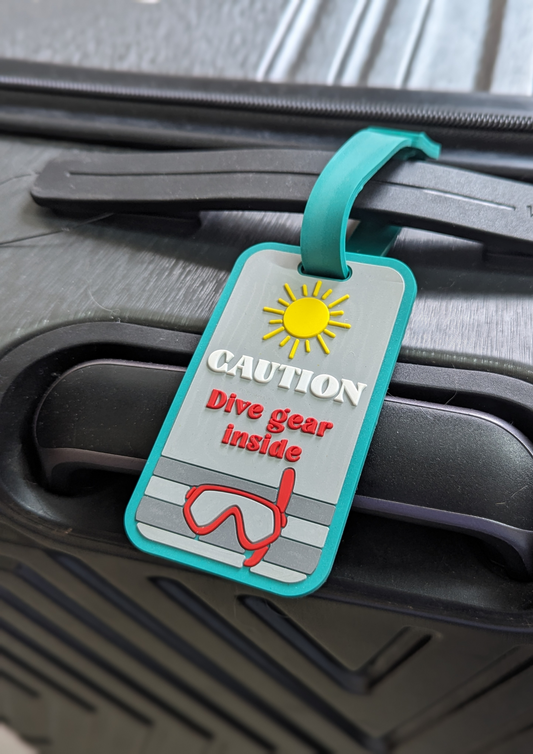 Dive Gear Inside Luggage Tag