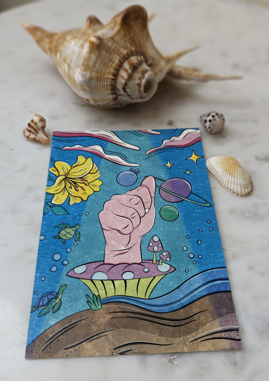 Trip to Mermaid Land Postcard
