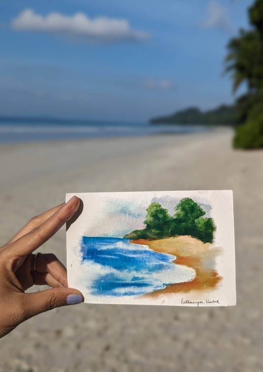 Radhanagar Beach Postcard
